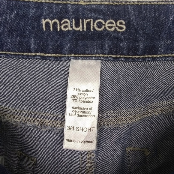 Maurices 'Straight' Jeans | sz 3/4 Short - Picture 3 of 5